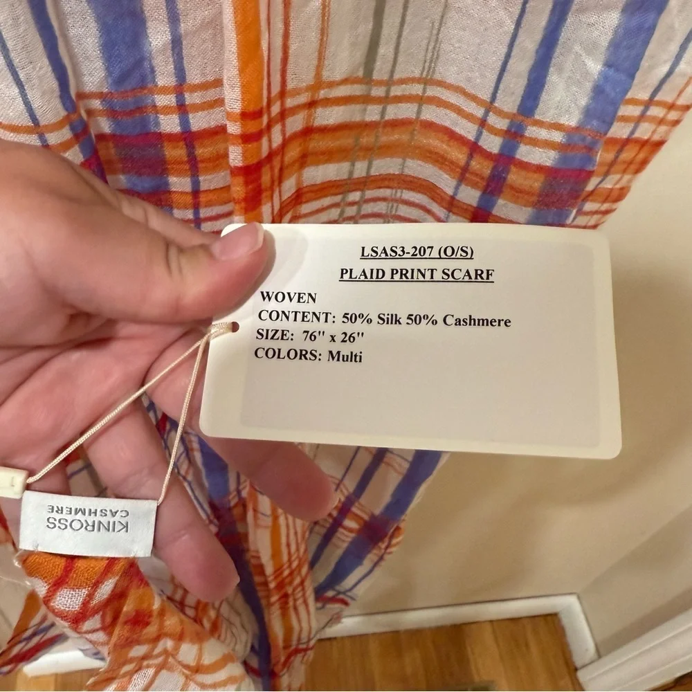 Kinross Cashmere and Silk Scarf- NWT